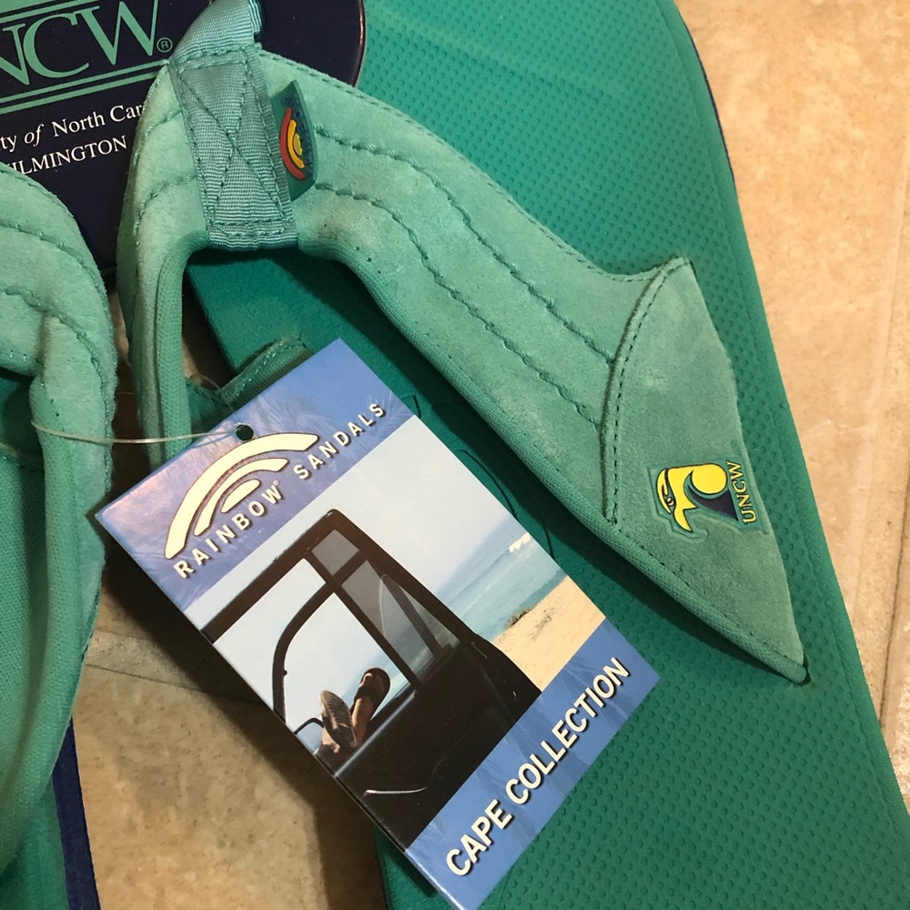 Rainbow UNC Wilmington Seahawks Cape Flip Flops - Picture 6 of 8
